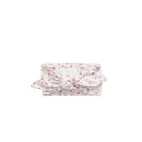 Organic Cotton Headband - Adaline Berries Ballet Pink Childrens Headband from Jamie Kay NZ