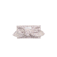 Organic Cotton Headband - Amber Floral Lilac Ash Childrens Headband from Jamie Kay NZ