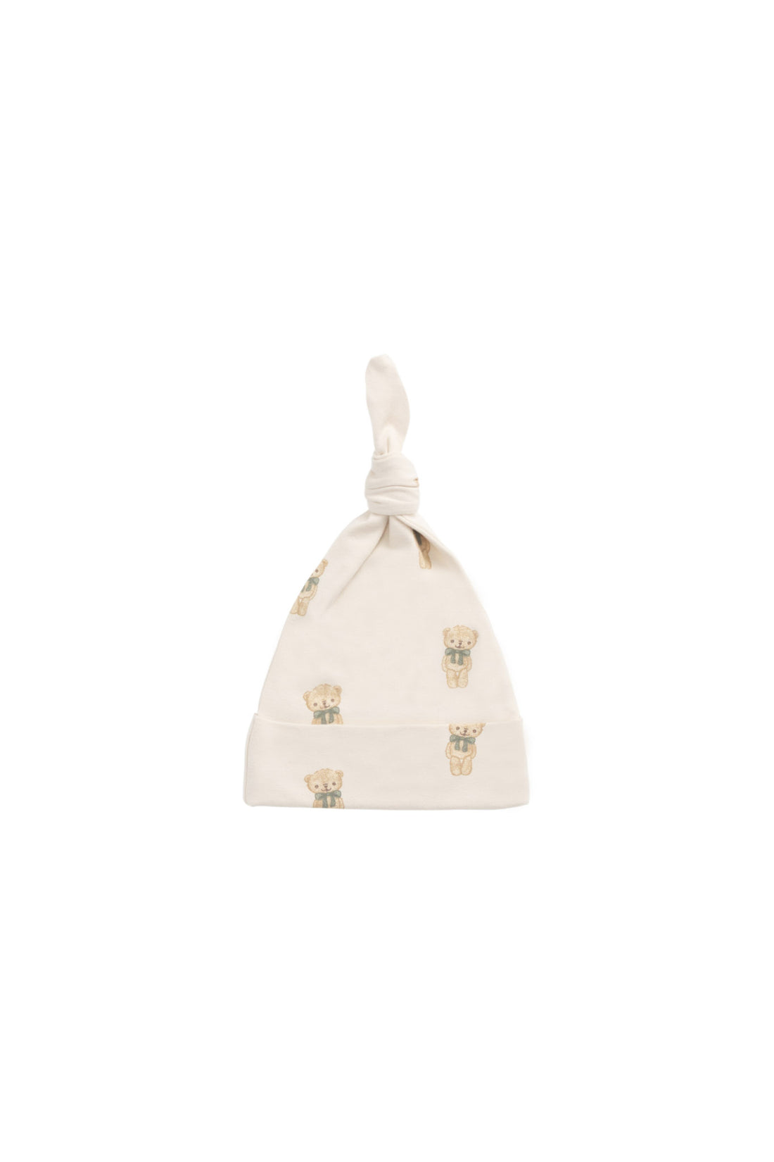 Organic Cotton Knot Beanie - Little Ted Childrens Hat from Jamie Kay NZ