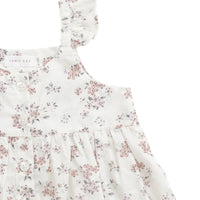 Organic Cotton Leah Top - Selena Blush Childrens Top from Jamie Kay NZ