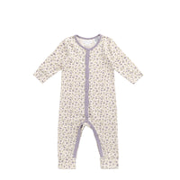 Organic Cotton Maple Onepiece - Blueberry Field Raindrops Childrens Onepiece from Jamie Kay NZ