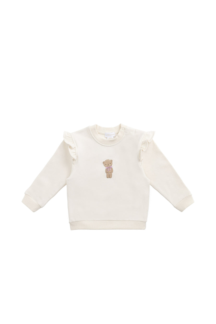 Organic Cotton Maple Sweatshirt - Cloud Little Georgie Childrens Top from Jamie Kay NZ