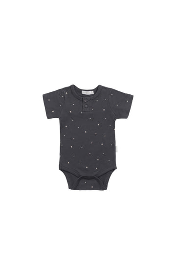 Organic Cotton Modal Darcy Tee Bodysuit - Milky Way Icelandic Childrens Bodysuit from Jamie Kay NZ