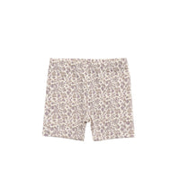 Organic Cotton Modal Elisa Bike Short - Amber Eggnog Childrens Short from Jamie Kay NZ