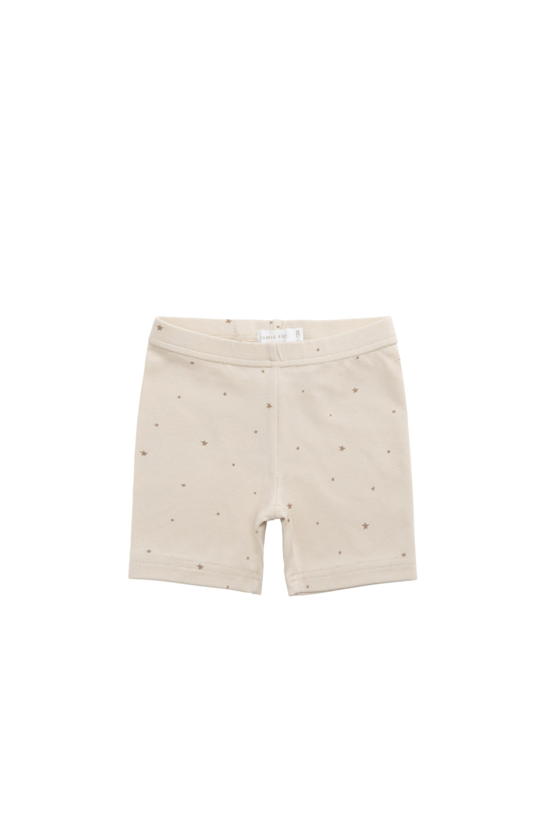 Organic Cotton Modal Elisa Bike Short - Milky Way Buff Childrens Short from Jamie Kay NZ