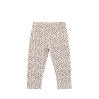 Organic Cotton Modal Everyday Legging - Amber Eggnog Childrens Legging from Jamie Kay NZ