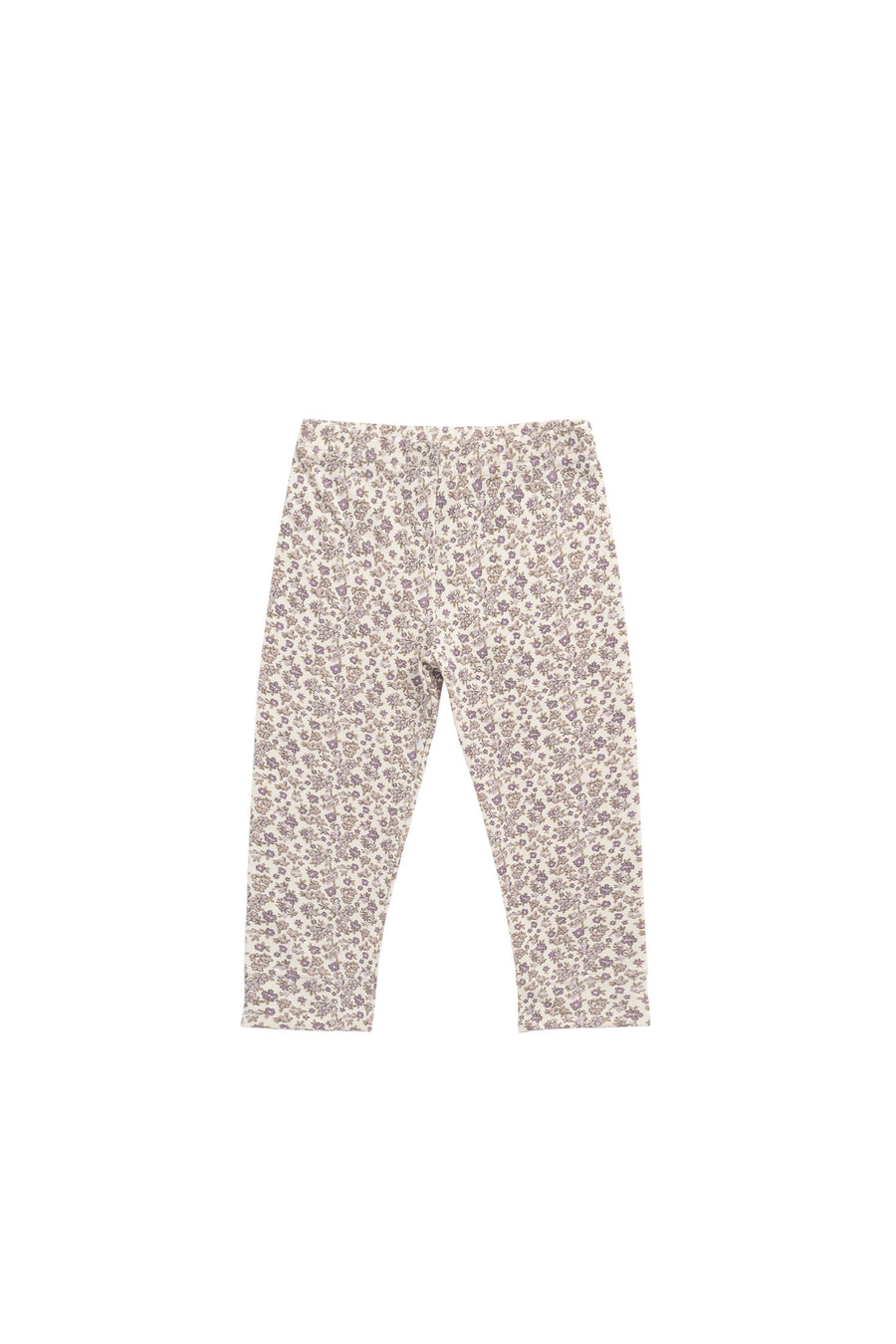 Organic Cotton Modal Everyday Legging - Amber Eggnog Childrens Legging from Jamie Kay NZ