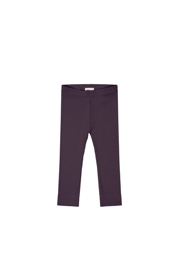 Organic Cotton Modal Everyday Legging - Blackberry Childrens Legging from Jamie Kay NZ