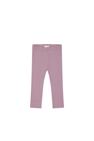 Organic Cotton Modal Everyday Legging - Sweet Mauve Childrens Legging from Jamie Kay NZ