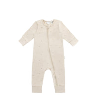 Organic Cotton Modal Frankie Onepiece - Milky Way Buff Childrens Onepiece from Jamie Kay NZ