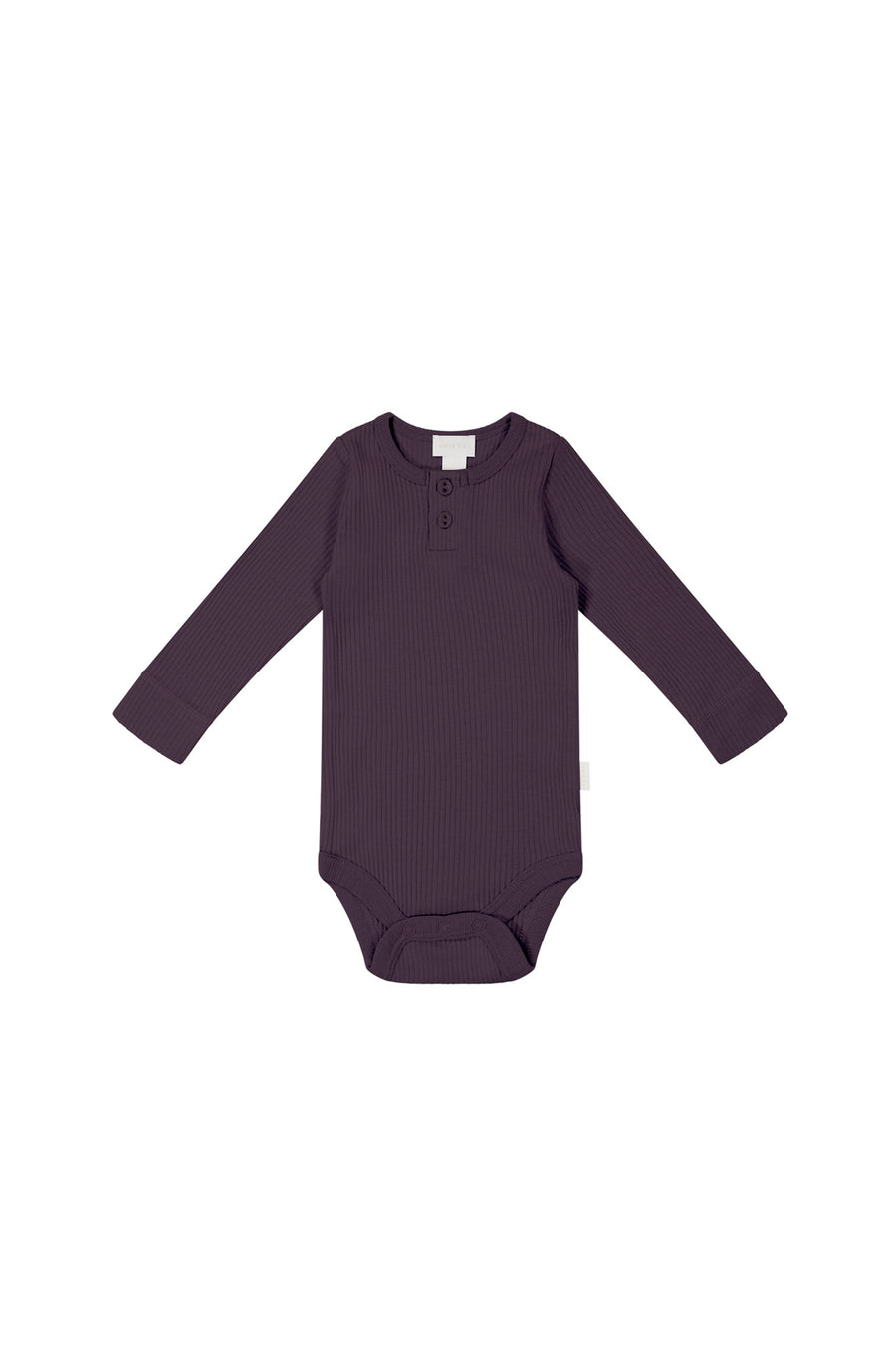 Organic Cotton Modal Long Sleeve Bodysuit - Blackberry Childrens Bodysuit from Jamie Kay NZ