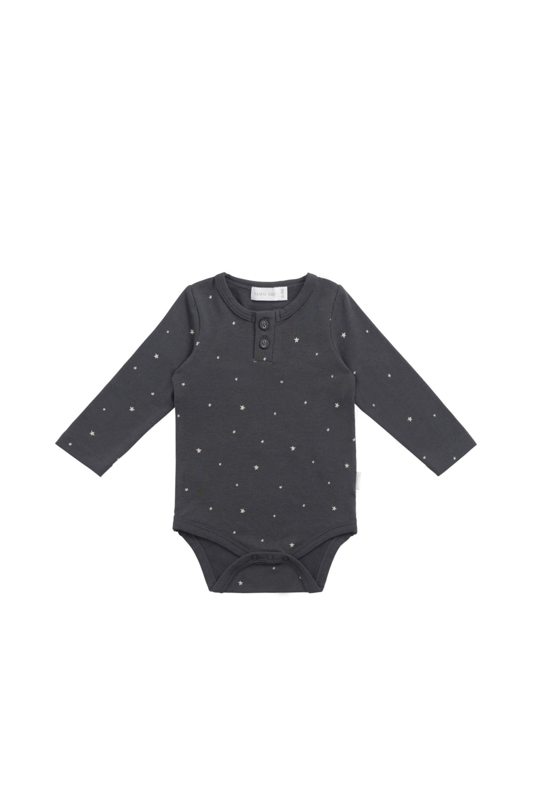 Organic Cotton Modal Long Sleeve Bodysuit - Milky Way Icelandic Childrens Bodysuit from Jamie Kay NZ