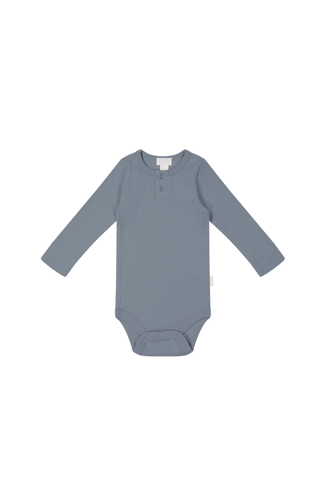 Organic Cotton Modal Long Sleeve Bodysuit - Pebble Childrens Bodysuit from Jamie Kay NZ