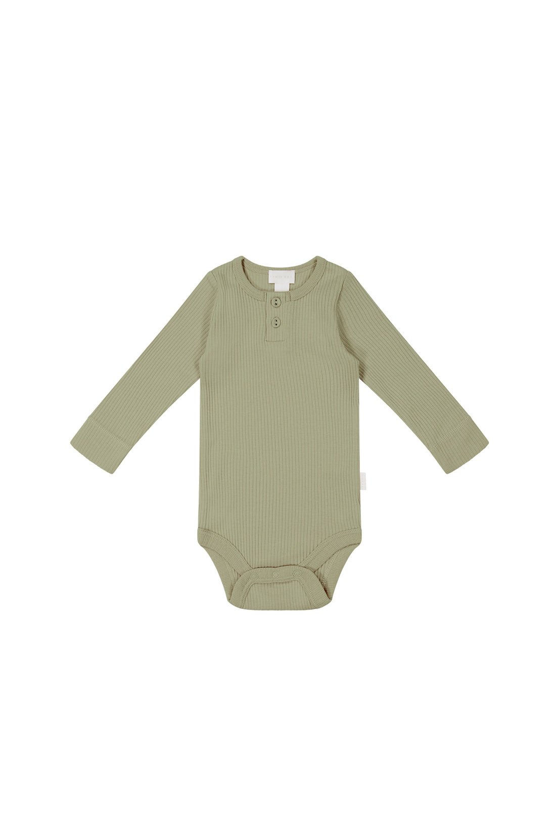 Organic Cotton Modal Long Sleeve Bodysuit - Tea Tree Childrens Bodysuit from Jamie Kay NZ