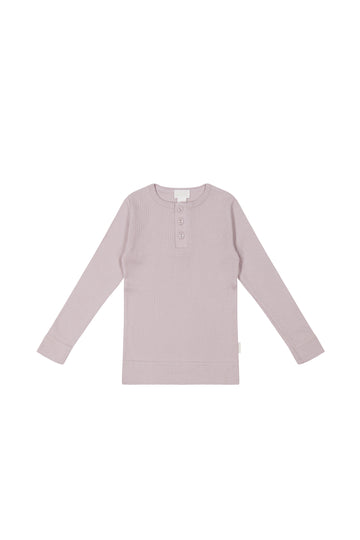 Organic Cotton Modal Long Sleeve Henley - Daydream Childrens Top from Jamie Kay NZ