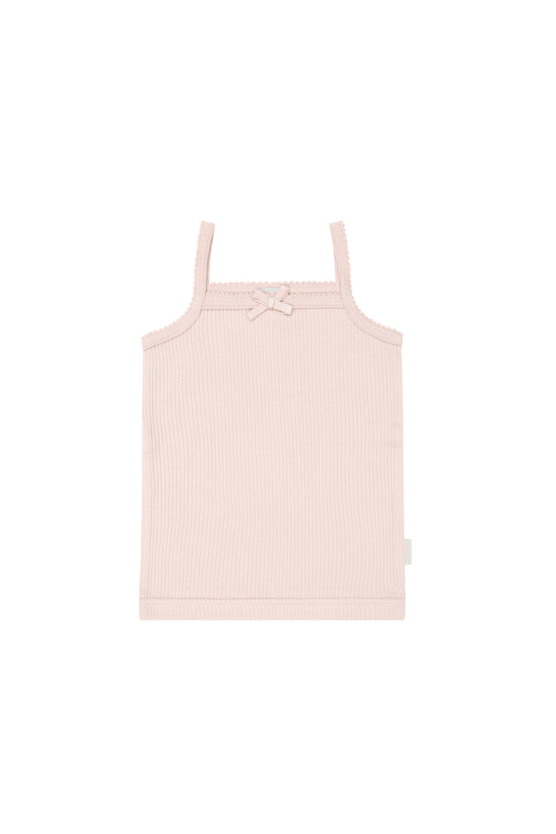 Organic Cotton Modal Singlet - Morgan Pink Childrens Singlet from Jamie Kay NZ