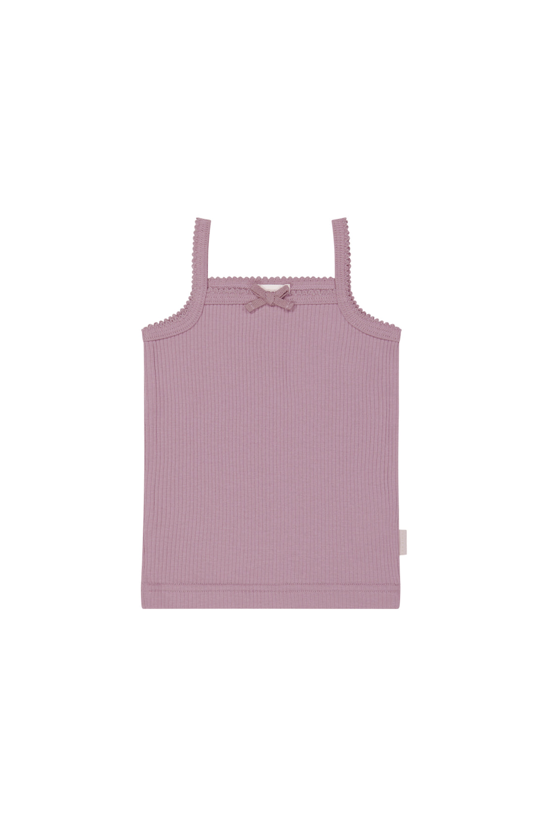 Organic Cotton Modal Singlet - Sweet Mauve Childrens Singlet from Jamie Kay NZ