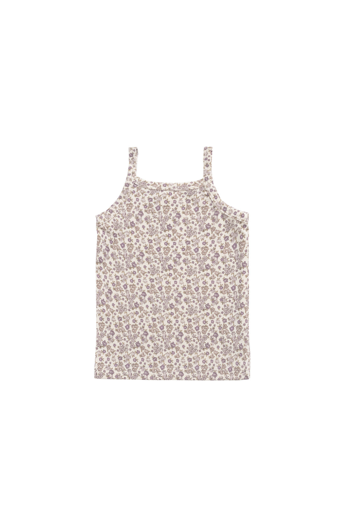 Organic Cotton Modal Singlet - Amber Eggnog Childrens Singlet from Jamie Kay NZ