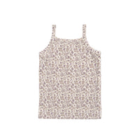 Organic Cotton Modal Singlet - Amber Eggnog Childrens Singlet from Jamie Kay NZ