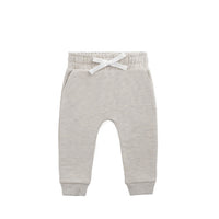 Organic Cotton Morgan Track Pant - Oatmeal Marle Childrens Pant from Jamie Kay NZ