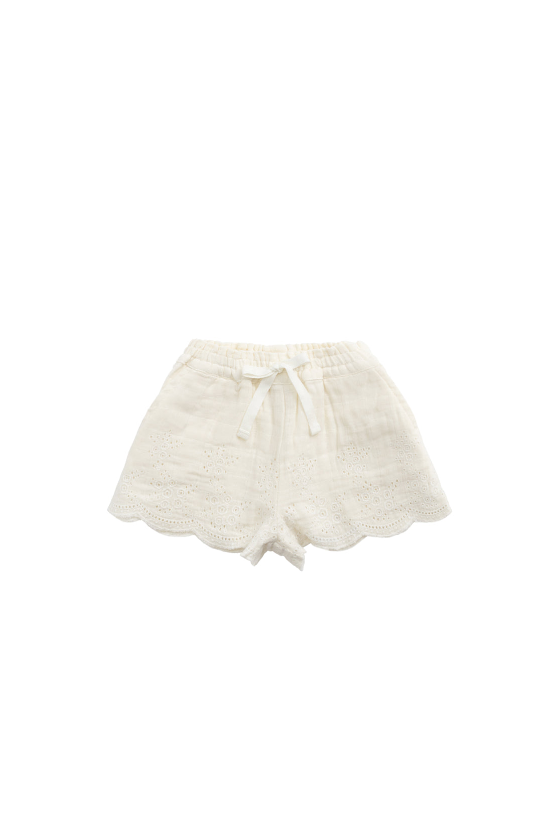 Organic Cotton Muslin Anja Short - Parchment Childrens Short from Jamie Kay NZ