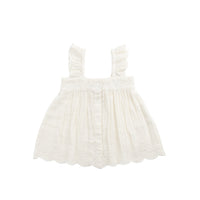 Organic Cotton Muslin Anja Top - Parchment Childrens Top from Jamie Kay NZ