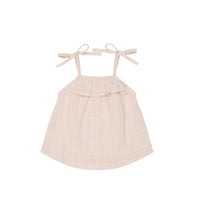 Organic Cotton Muslin Arielle Top - Ballet Pink Childrens Top from Jamie Kay NZ