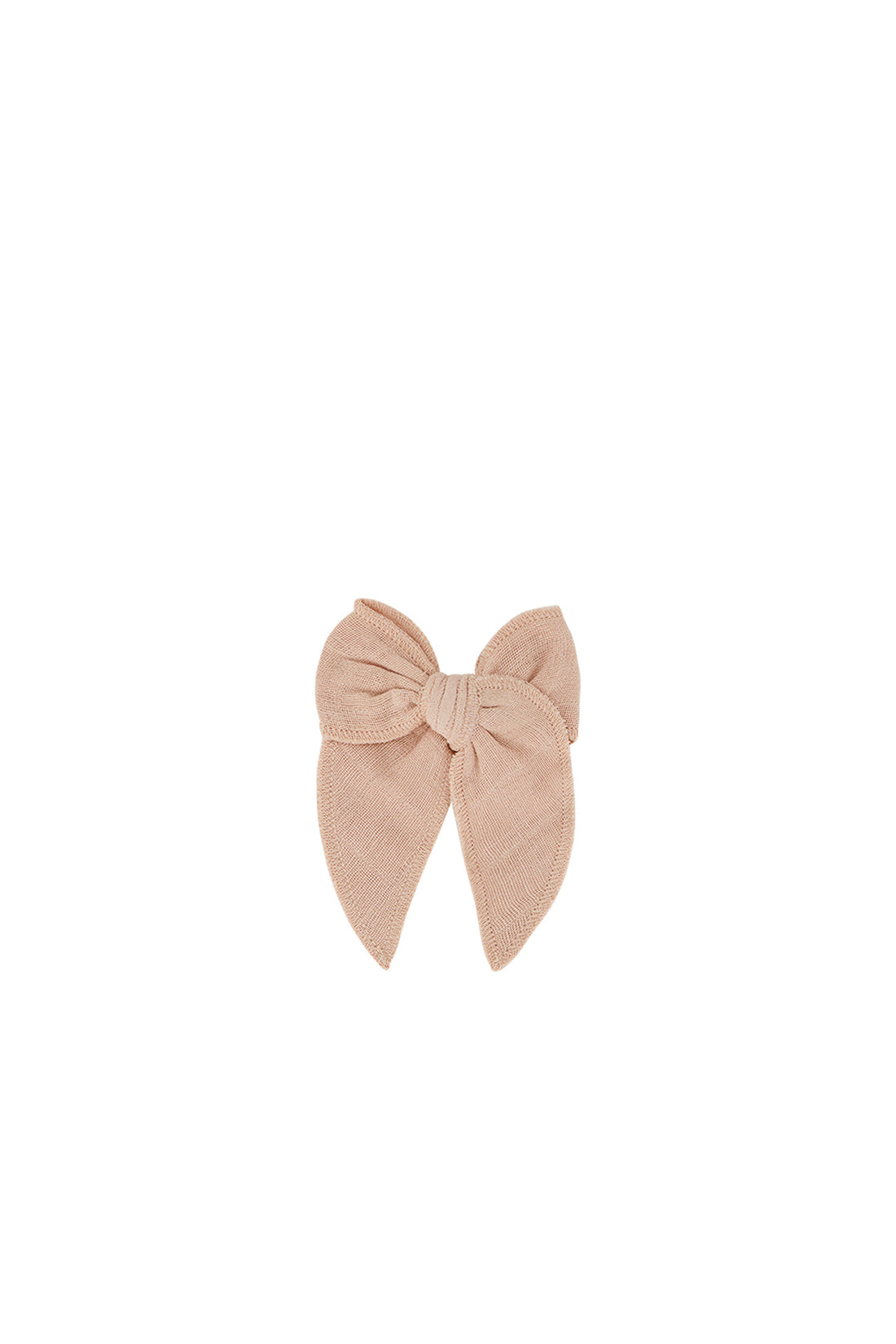 Organic Cotton Muslin Bow - Parfait Childrens Hair Bow from Jamie Kay NZ