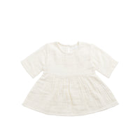 Organic Cotton Muslin Estelle Top - Parchment Childrens Top from Jamie Kay NZ