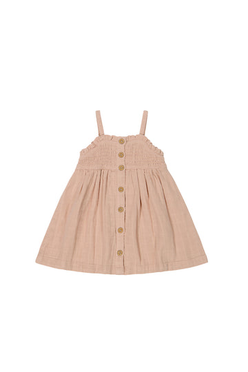 Organic Cotton Muslin Karlie Dress - Parfait Childrens Dress from Jamie Kay NZ