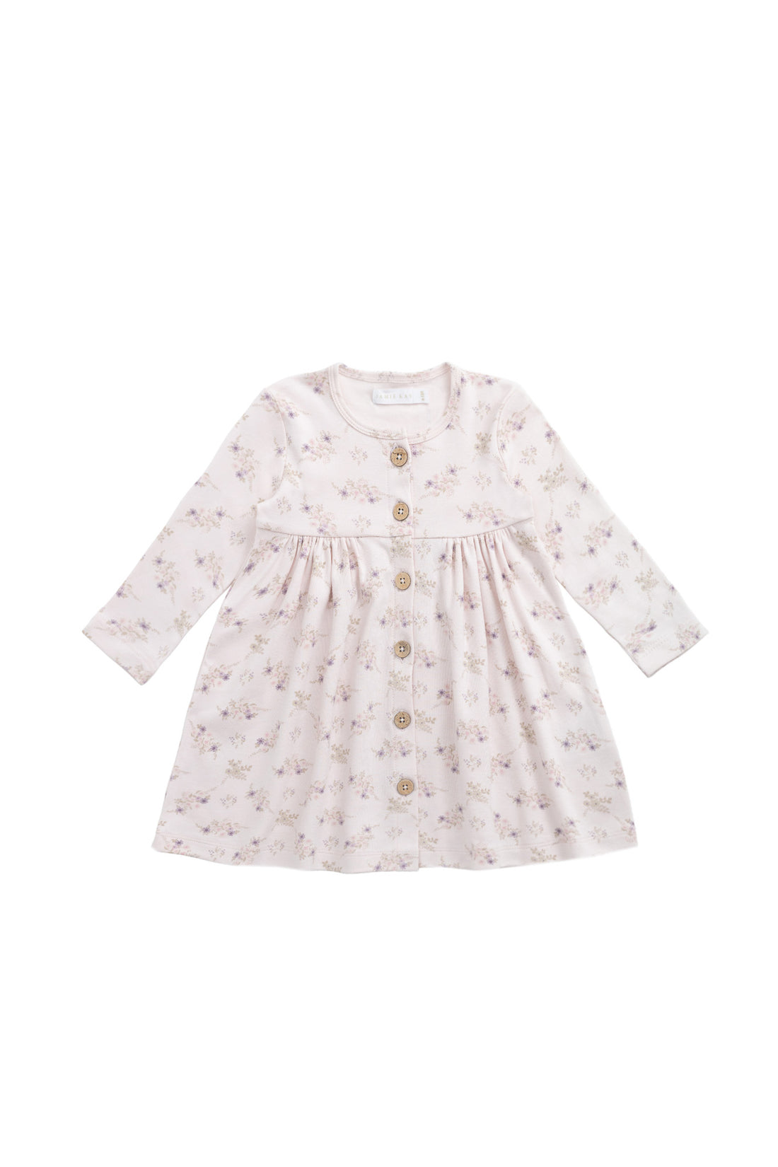 Organic Cotton Poppy Dress - Sweet Pea Floral Childrens Dress from Jamie Kay NZ