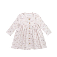 Organic Cotton Poppy Dress - Sweet Pea Floral Childrens Dress from Jamie Kay NZ