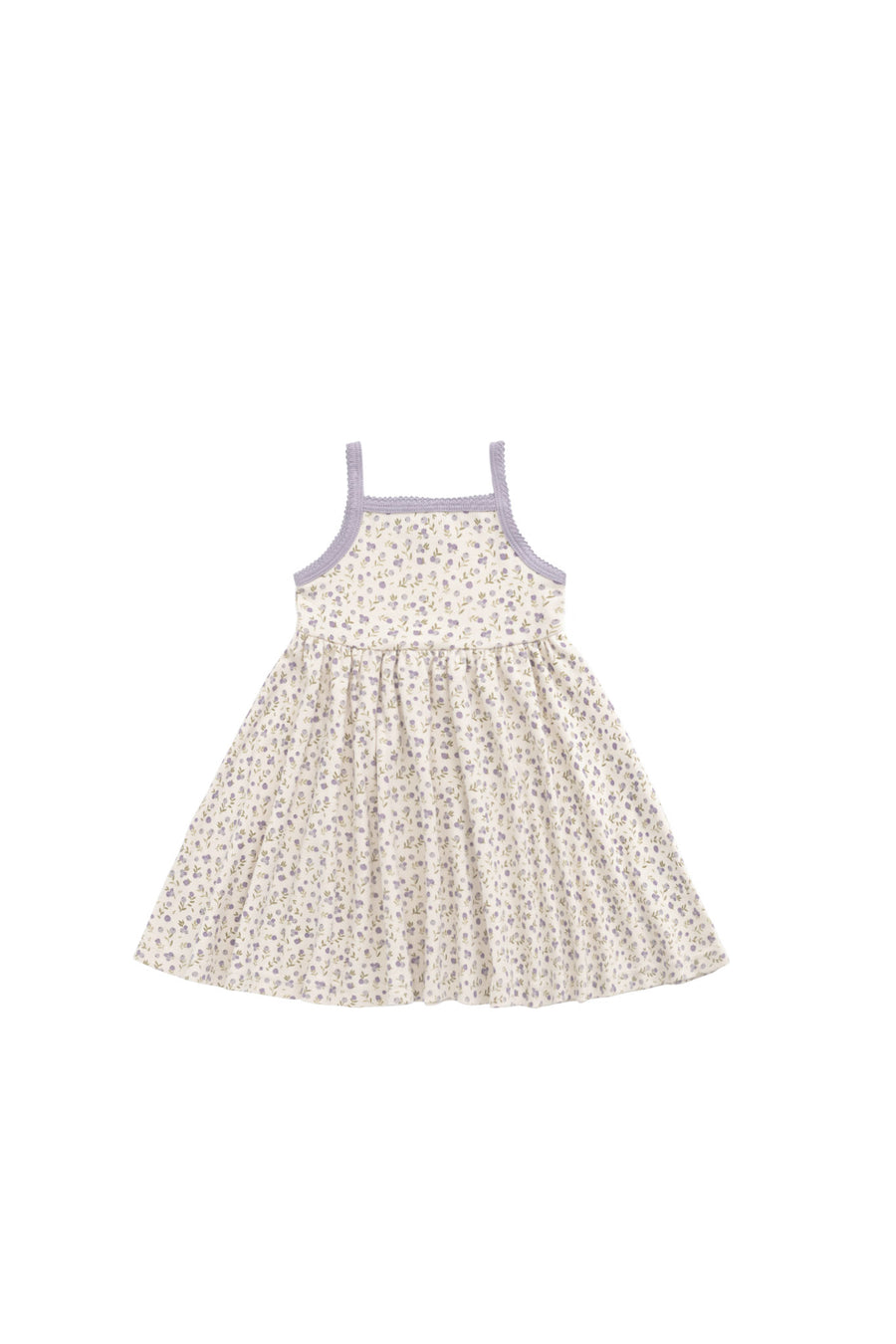 Organic Cotton Samantha Dress - Blueberry Field Raindrops Childrens Dress from Jamie Kay NZ