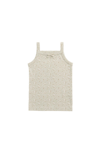 Organic Cotton Singlet - Lulu Honeydew Childrens Singlet from Jamie Kay NZ