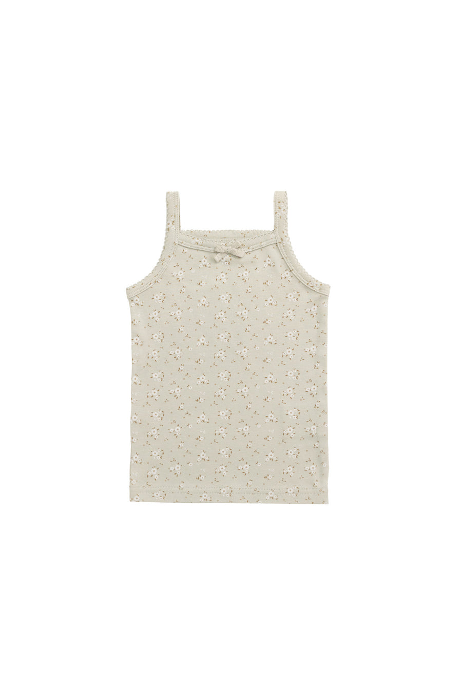 Organic Cotton Singlet - Lulu Honeydew Childrens Singlet from Jamie Kay NZ