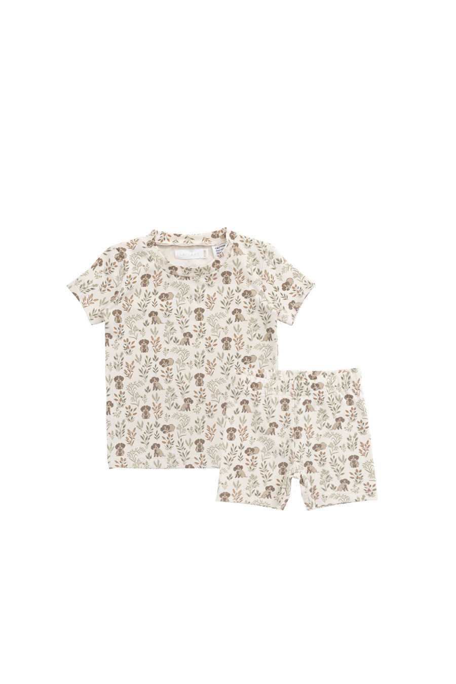 Organic Cotton Skye Pyjama Short Sleeve Set - Charlie's Backyard Childrens Pyjama from Jamie Kay NZ