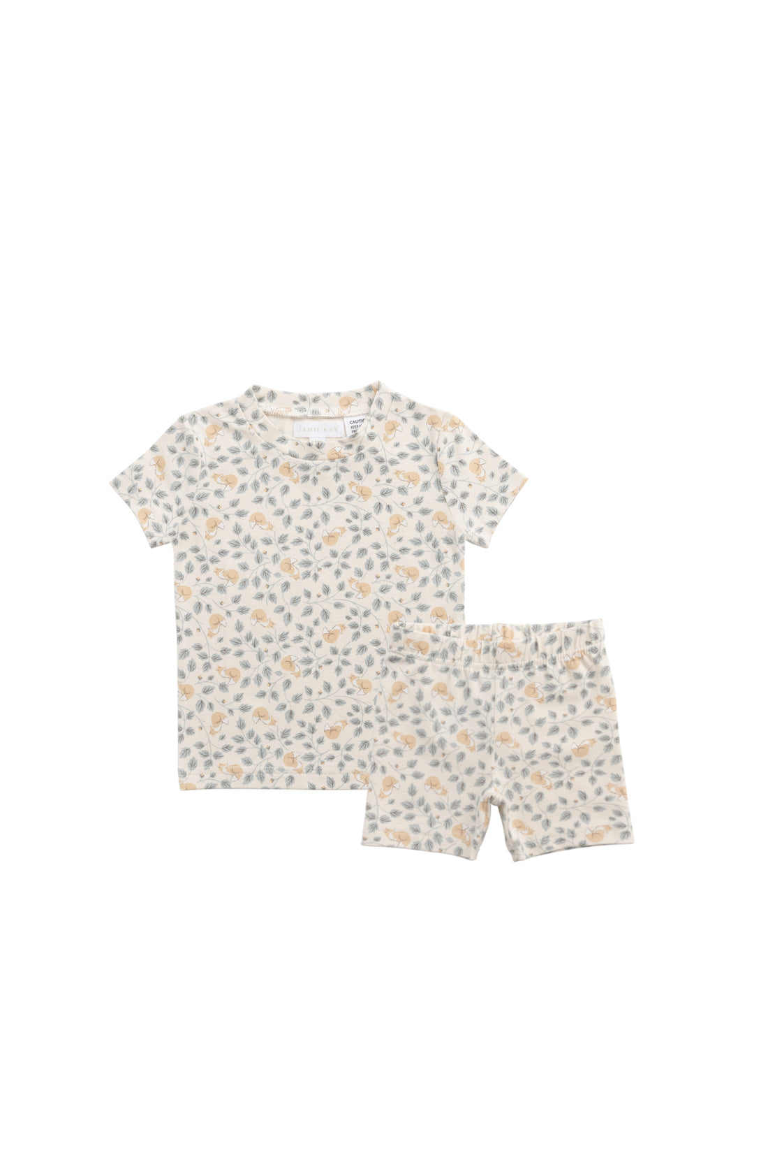 Organic Cotton Skye Short Sleeve Pyjama Set - Freddie Fox Childrens Pyjama from Jamie Kay NZ