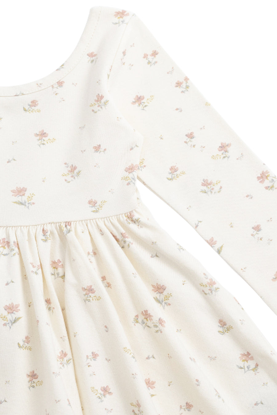 Organic Cotton Tallulah Dress - Emilia Egret Childrens Dress from Jamie Kay NZ