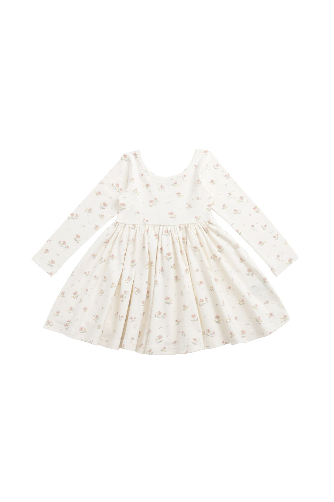 Organic Cotton Tallulah Dress - Emilia Egret Childrens Dress from Jamie Kay NZ