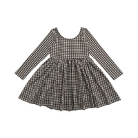 Organic Cotton Tallulah Dress - Mini Gingham Bistre Childrens Dress from Jamie Kay NZ