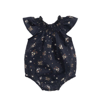 Organic Cotton Tamara Playsuit - Bouquet De Fleur Childrens Onepiece from Jamie Kay NZ