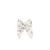 Organic Cotton Voile Bow - Selena Blush Childrens Bow from Jamie Kay NZ