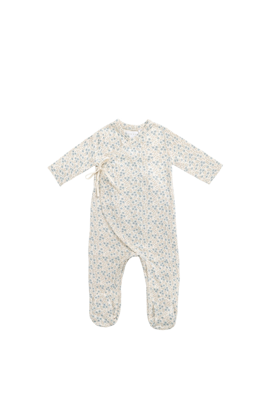 Organic Cotton Wrap Onepiece - Adnola Floral Childrens Onepiece from Jamie Kay NZ