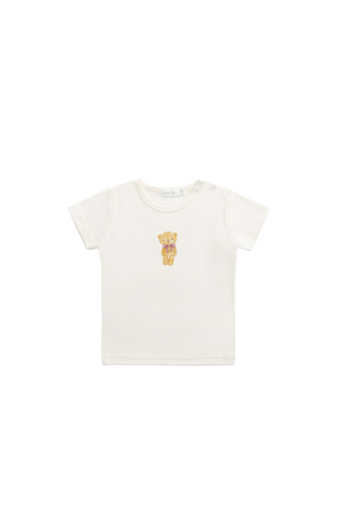 Pima Cotton Aude Tee - Cloud Little Georgie Childrens Top from Jamie Kay NZ