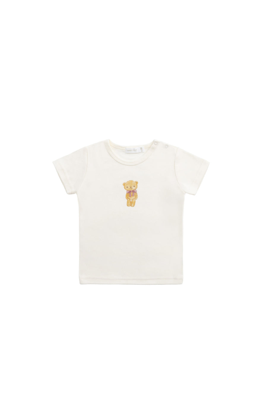 Pima Cotton Aude Tee - Cloud Little Georgie Childrens Top from Jamie Kay NZ