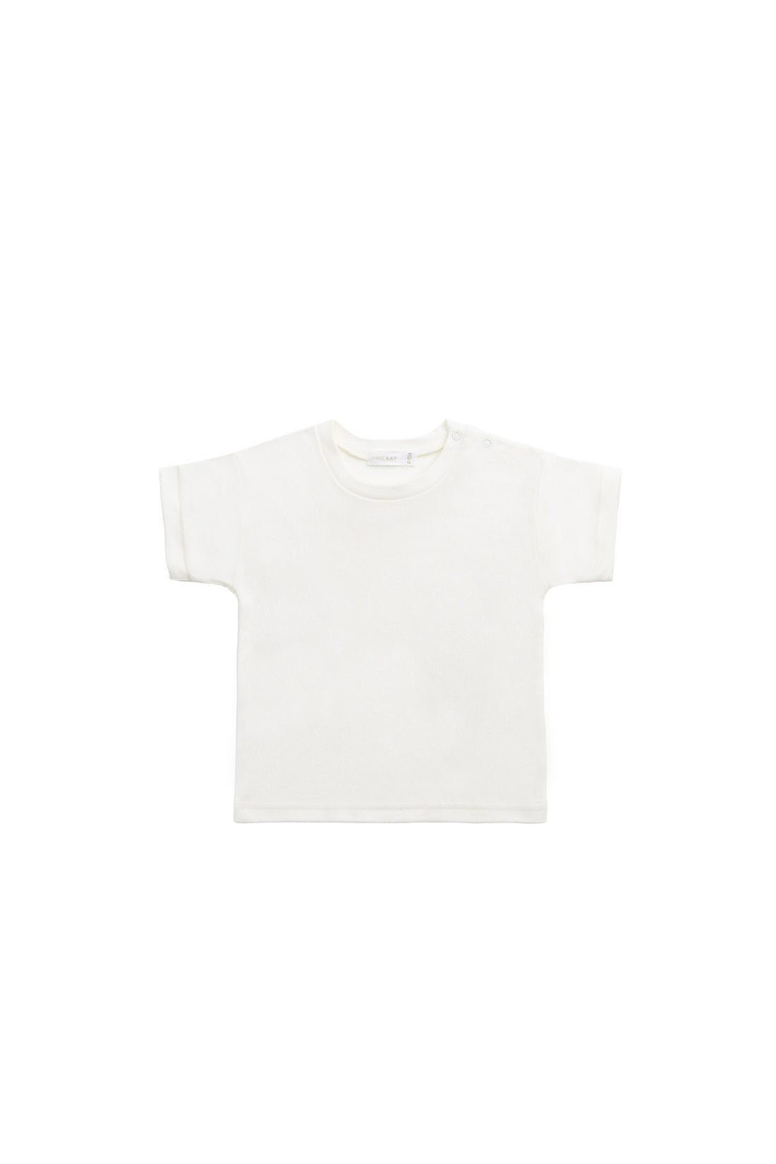 Pima Cotton Eddie Tee - Parchment Childrens Top from Jamie Kay NZ