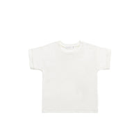 Pima Cotton Eddie Tee - Parchment Childrens Top from Jamie Kay NZ