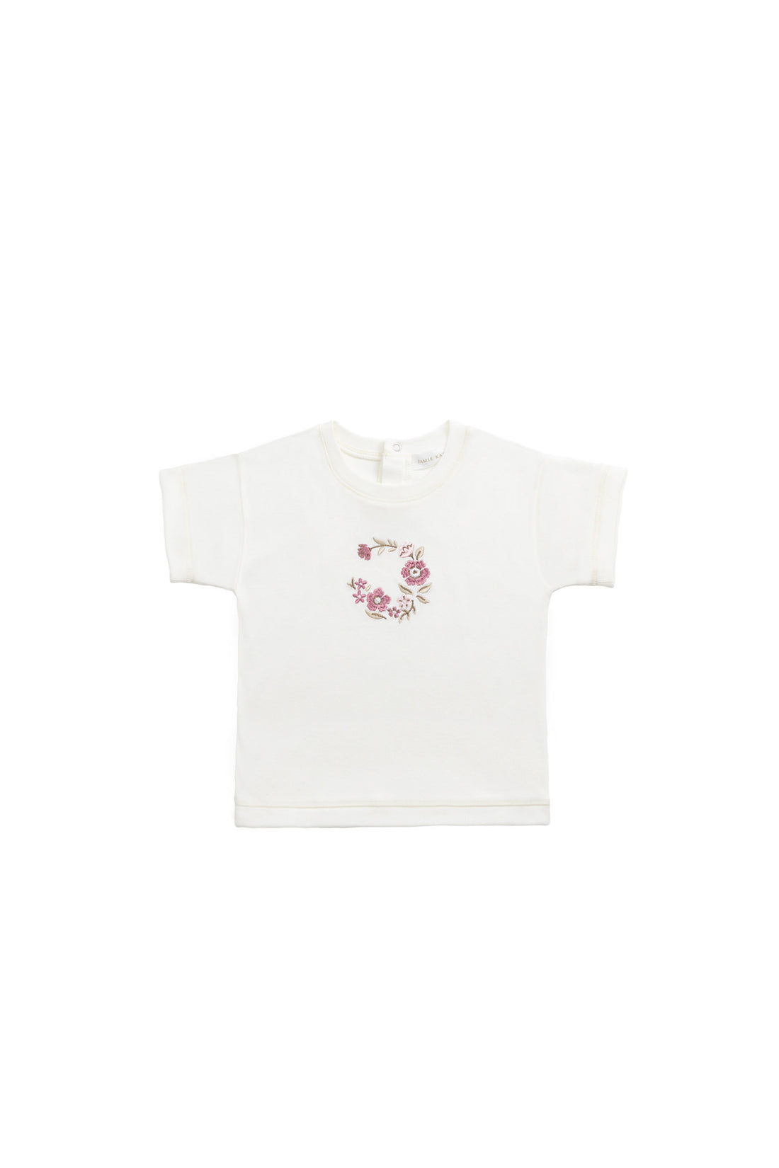 Pima Cotton Mimi Top - Parchment Wreath Childrens Top from Jamie Kay NZ