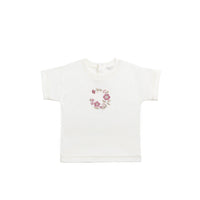 Pima Cotton Mimi Top - Parchment Wreath Childrens Top from Jamie Kay NZ