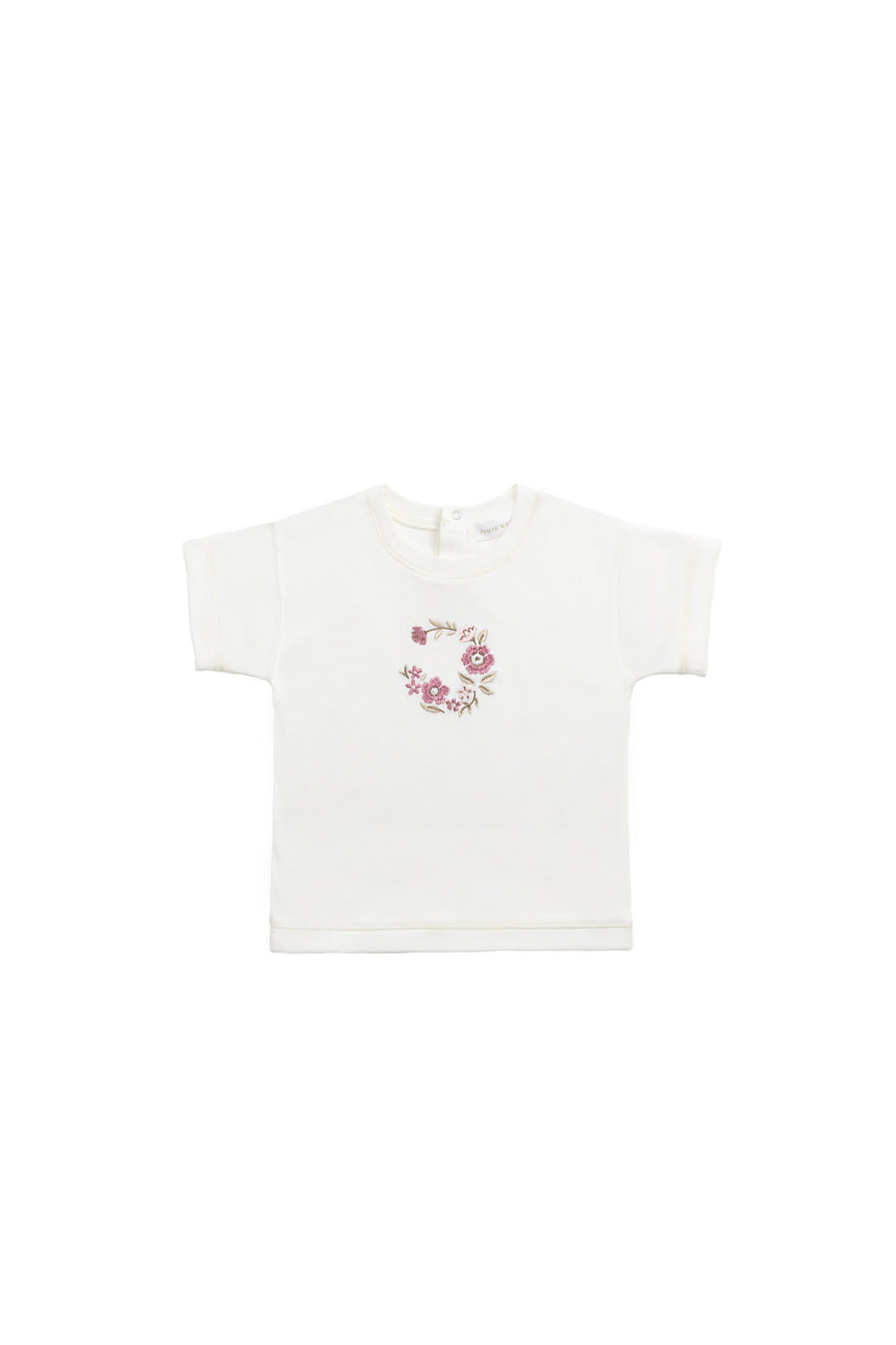 Pima Cotton Mimi Top - Parchment Wreath Childrens Top from Jamie Kay NZ